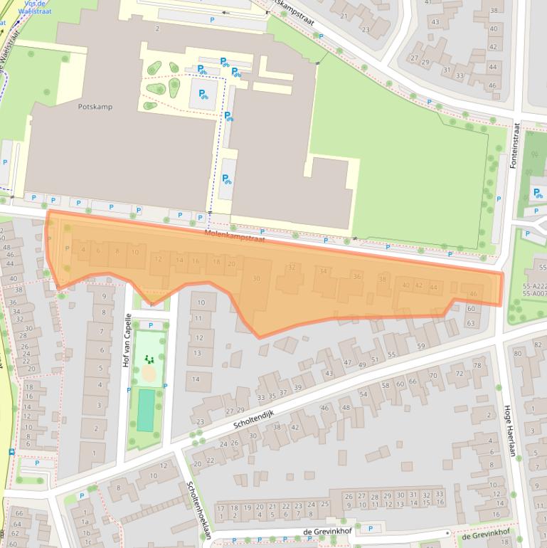 Kaart van postcodegebied 7573CA.