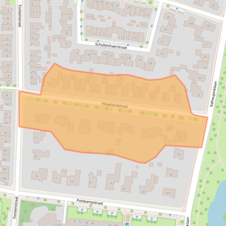 Kaart van postcodegebied 7573CK.