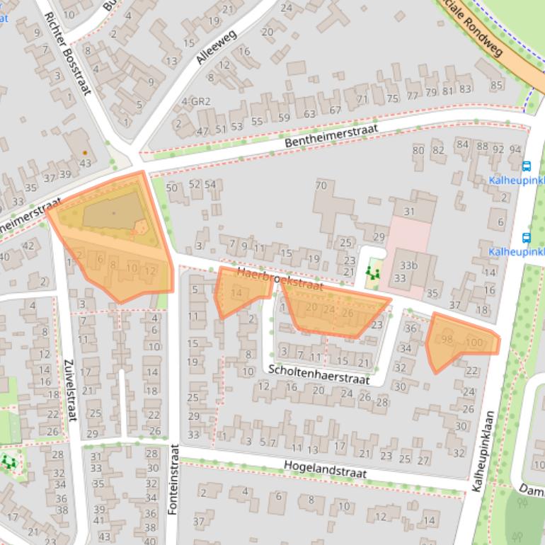 Kaart van postcodegebied 7573CM.