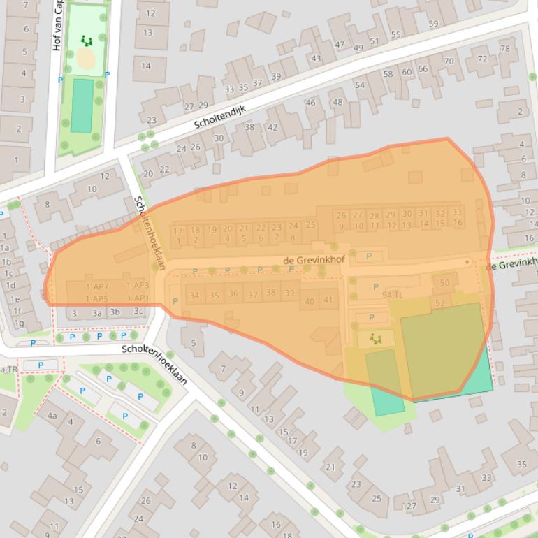 Kaart van postcodegebied 7573DD.