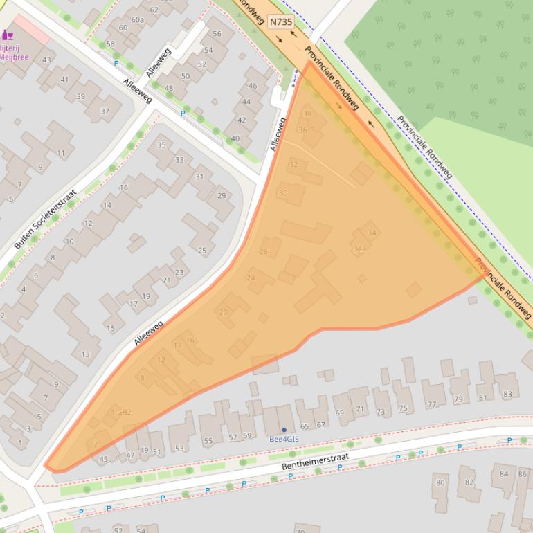 Kaart van postcodegebied 7573EH.