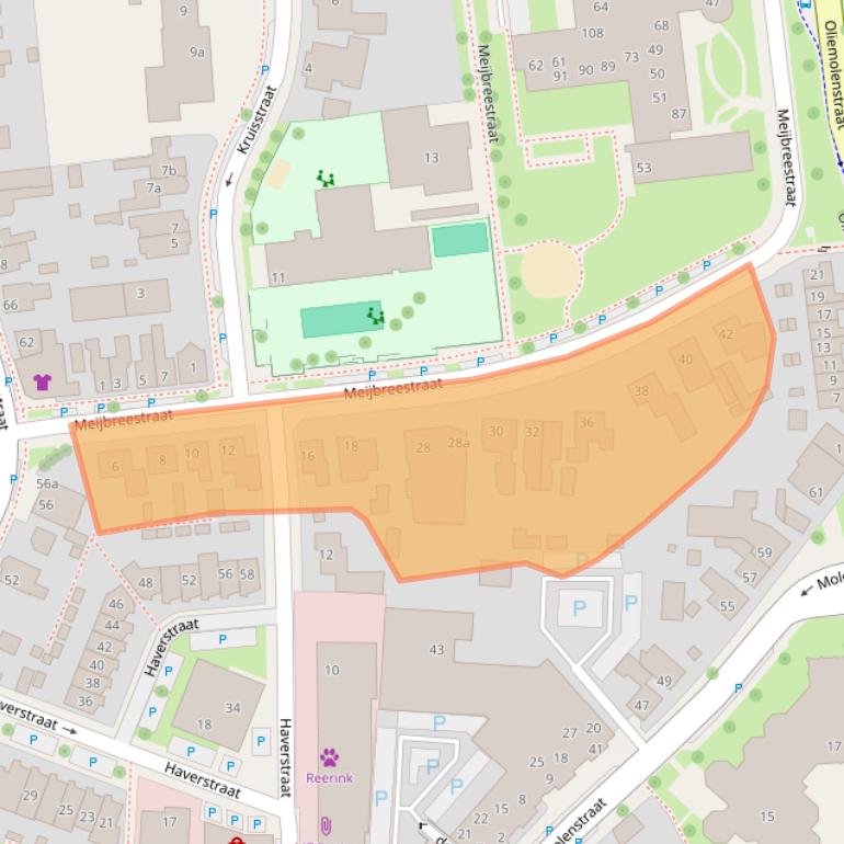 Kaart van postcodegebied 7573EZ.