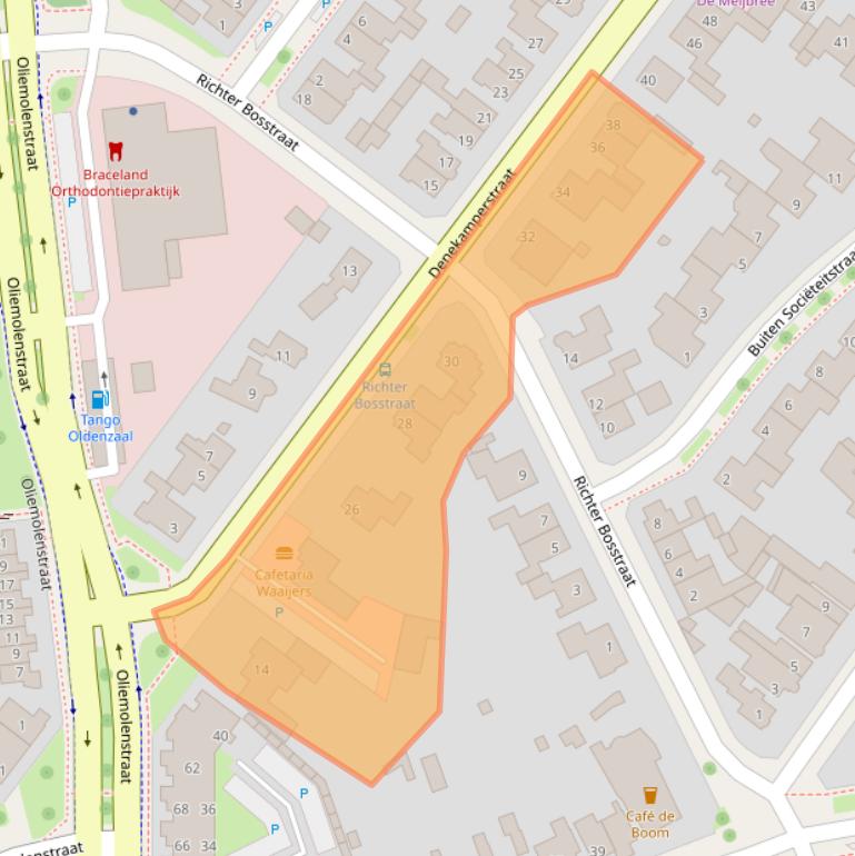 Kaart van postcodegebied 7573GC.