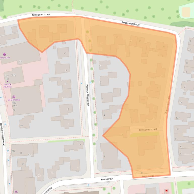 Kaart van postcodegebied 7573GE.
