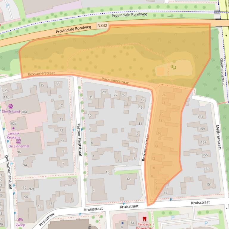 Kaart van postcodegebied 7573GG.