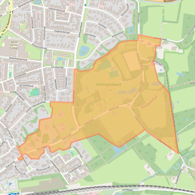 Kaart van postcodegebied 7573PA.