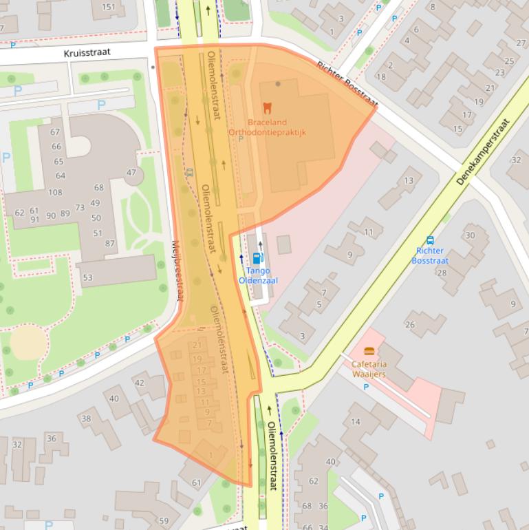 Kaart van postcodegebied 7573PC.