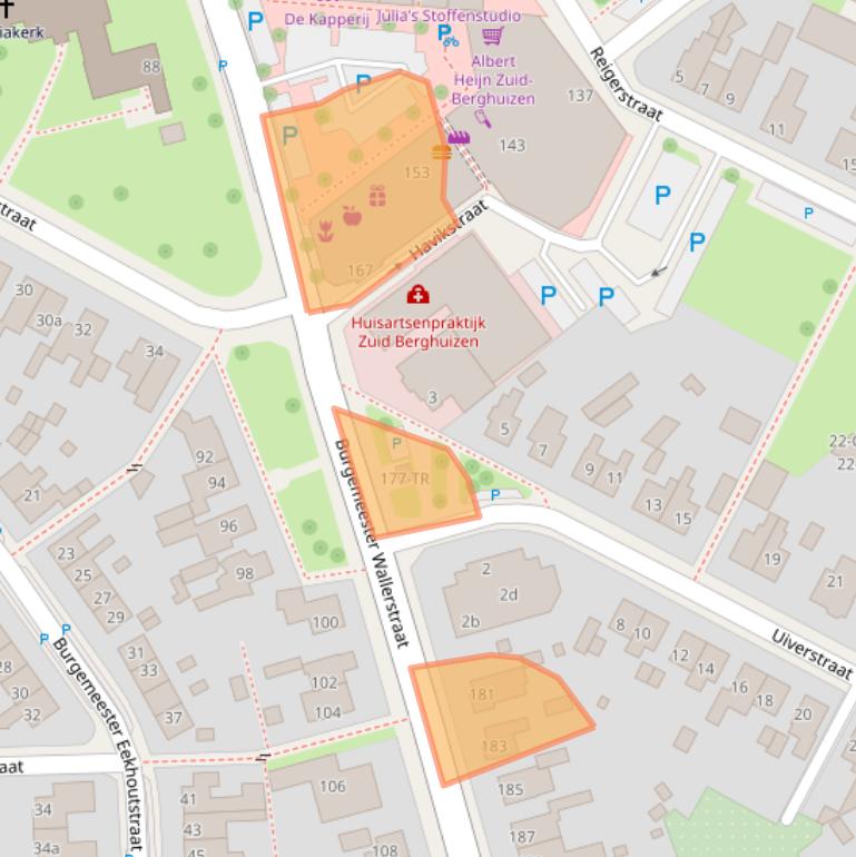 Kaart van postcodegebied 7574AN.