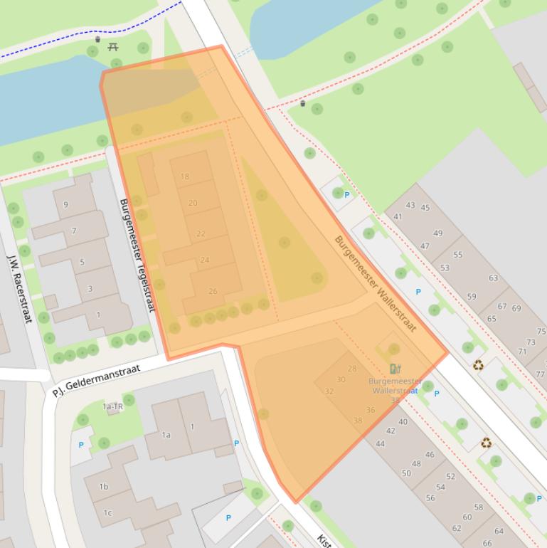 Kaart van postcodegebied 7574AR.