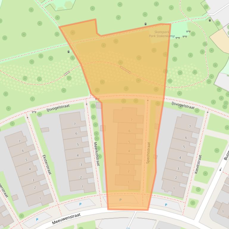 Kaart van postcodegebied 7574BT.
