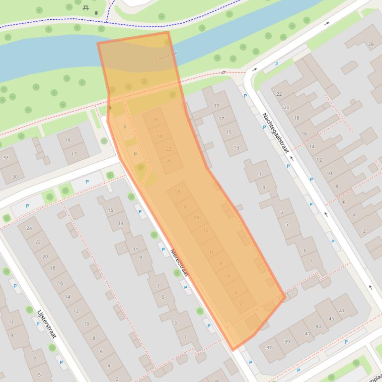 Kaart van postcodegebied 7574CH.