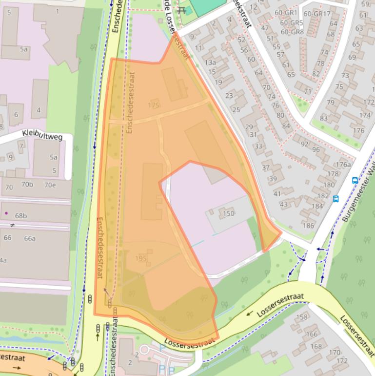 Kaart van postcodegebied 7574PA.