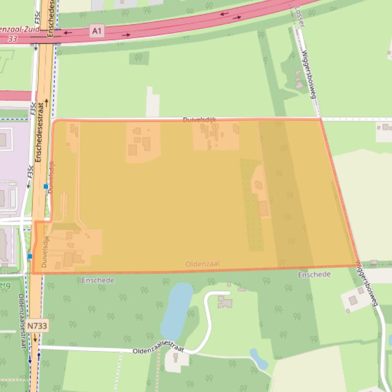 Kaart van postcodegebied 7574PB.