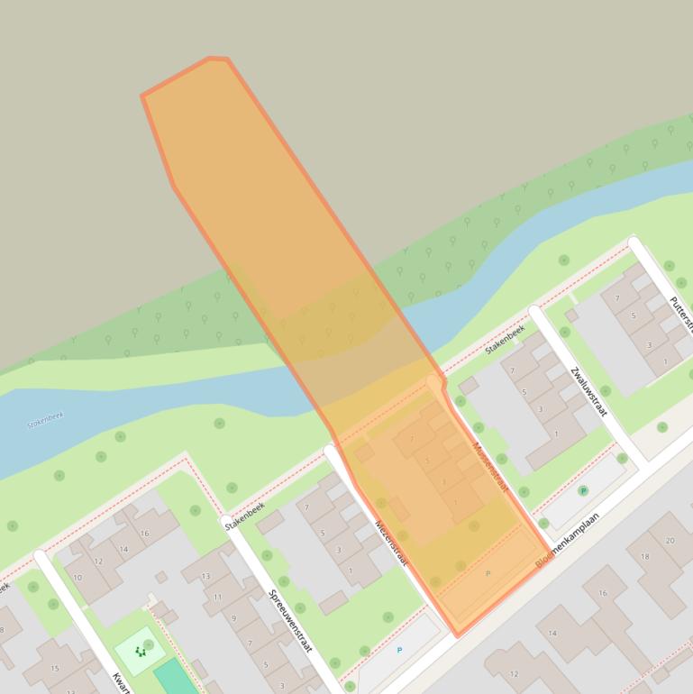 Kaart van postcodegebied 7574TD.