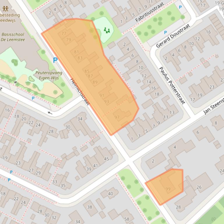 Kaart van postcodegebied 7574TZ.