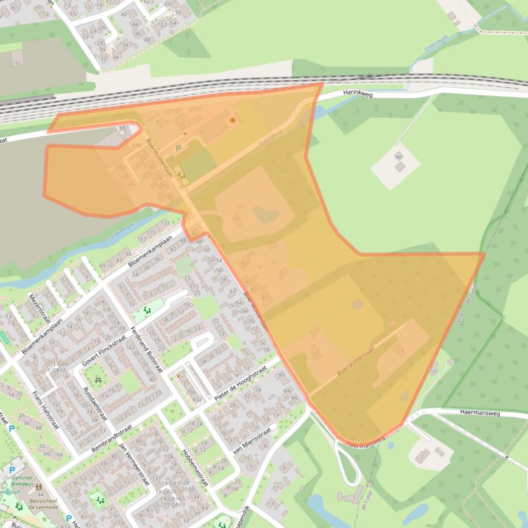 Kaart van postcodegebied 7574VB.
