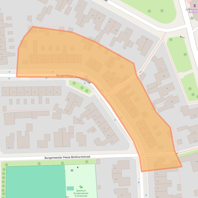 Kaart van postcodegebied 7574ZD.