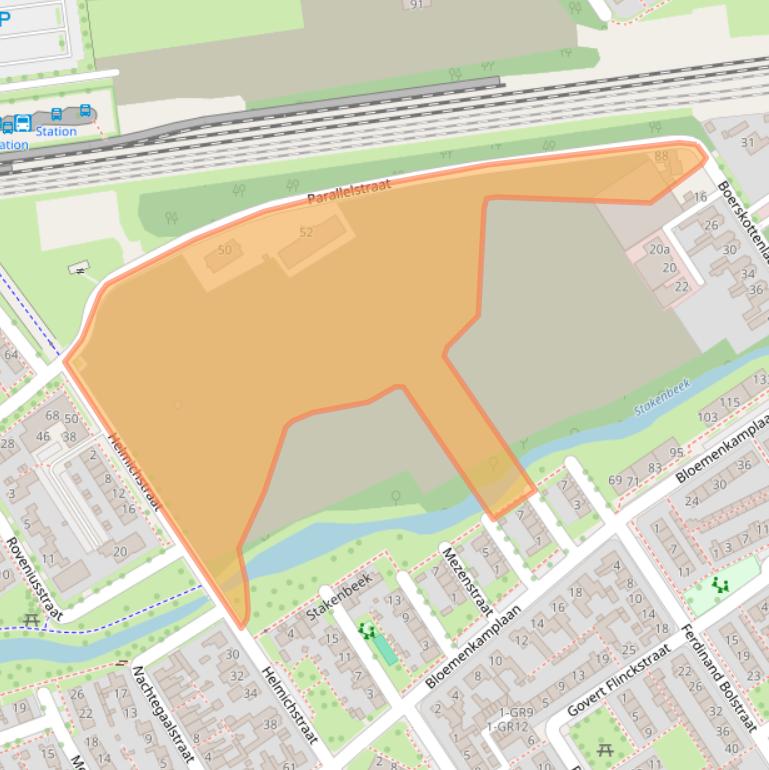 Kaart van postcodegebied 7575AN.