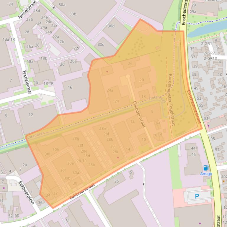 Kaart van postcodegebied 7575AX.