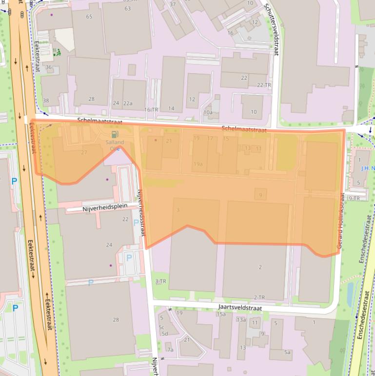 Kaart van postcodegebied 7575BC.