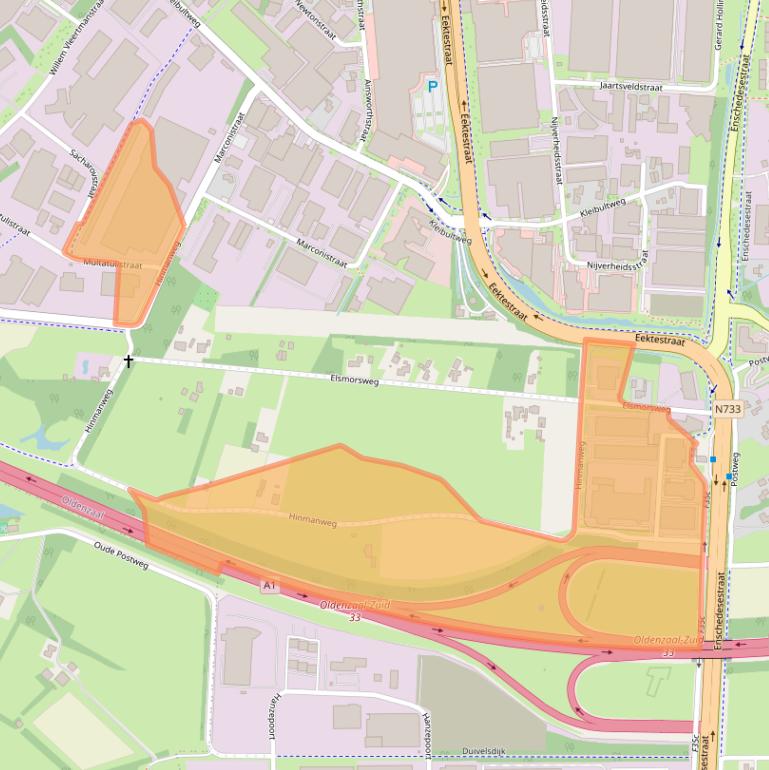 Kaart van postcodegebied 7575BE.