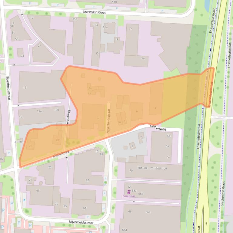 Kaart van postcodegebied 7575BN.