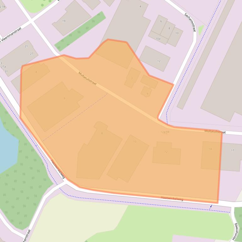 Kaart van postcodegebied 7575EB.