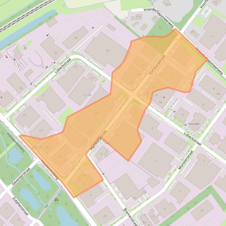 Kaart van postcodegebied 7575EG.