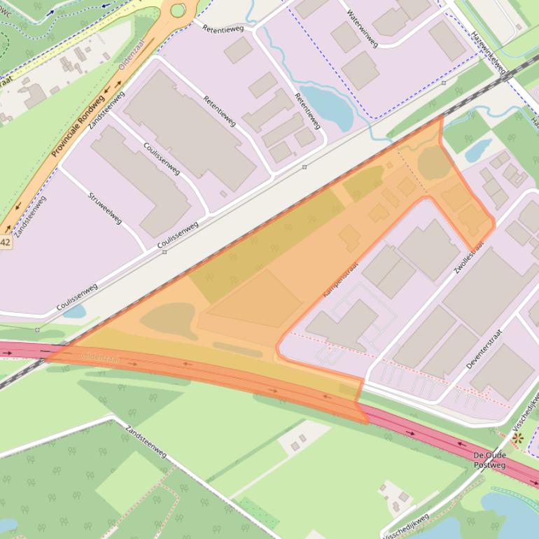 Kaart van postcodegebied 7575EK.