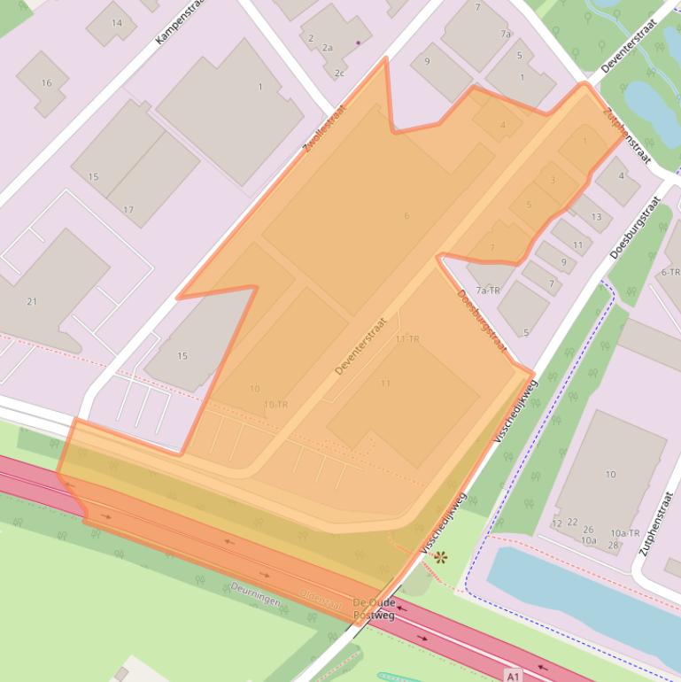 Kaart van postcodegebied 7575EM.