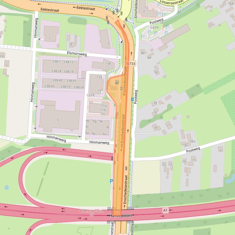 Kaart van postcodegebied 7575PG.