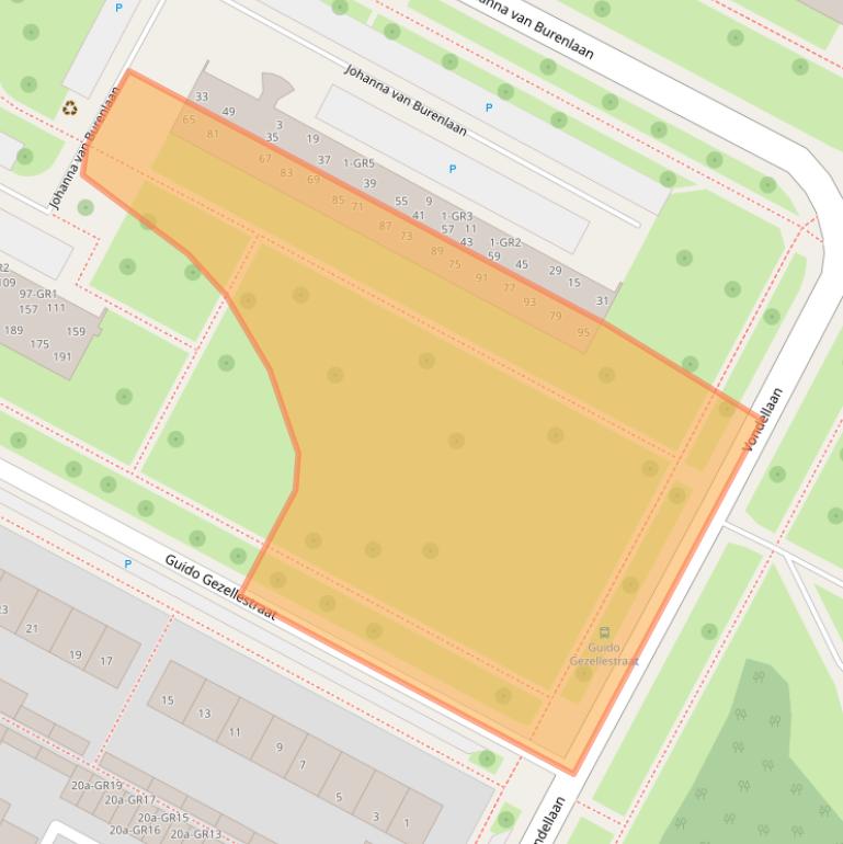 Kaart van postcodegebied 7576AN.