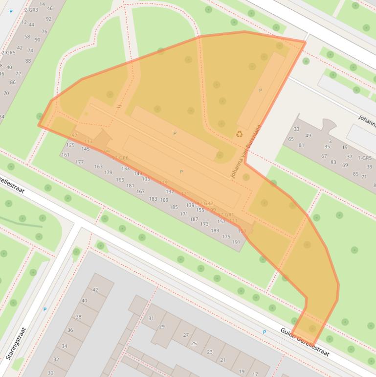 Kaart van postcodegebied 7576AP.