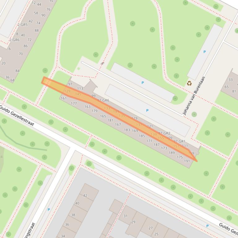 Kaart van postcodegebied 7576AR.