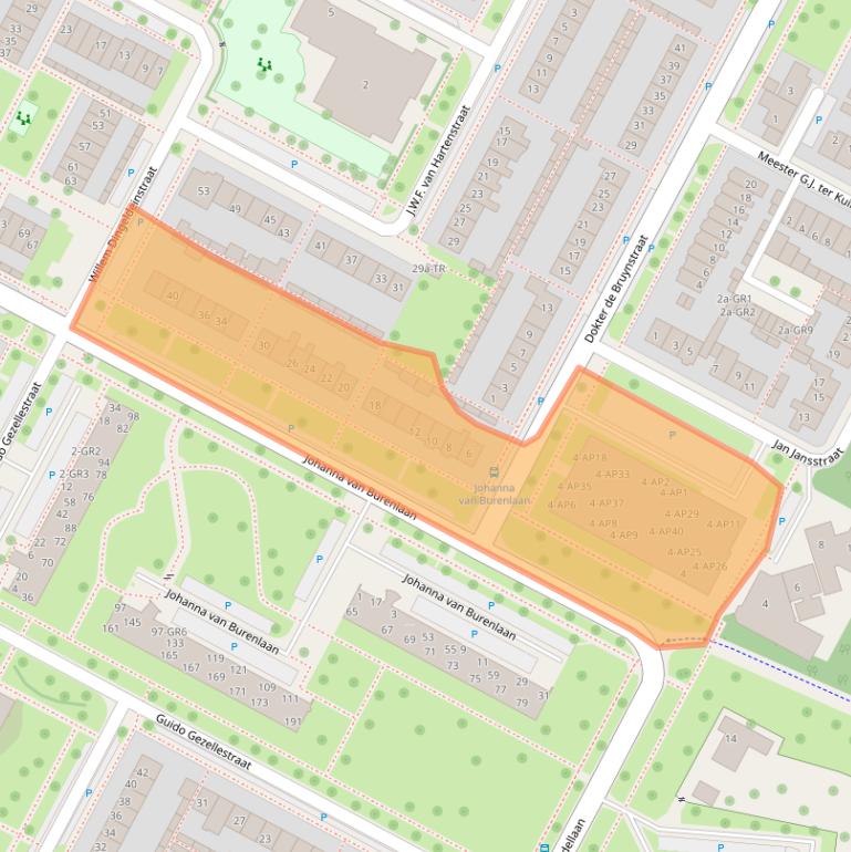 Kaart van postcodegebied 7576AV.
