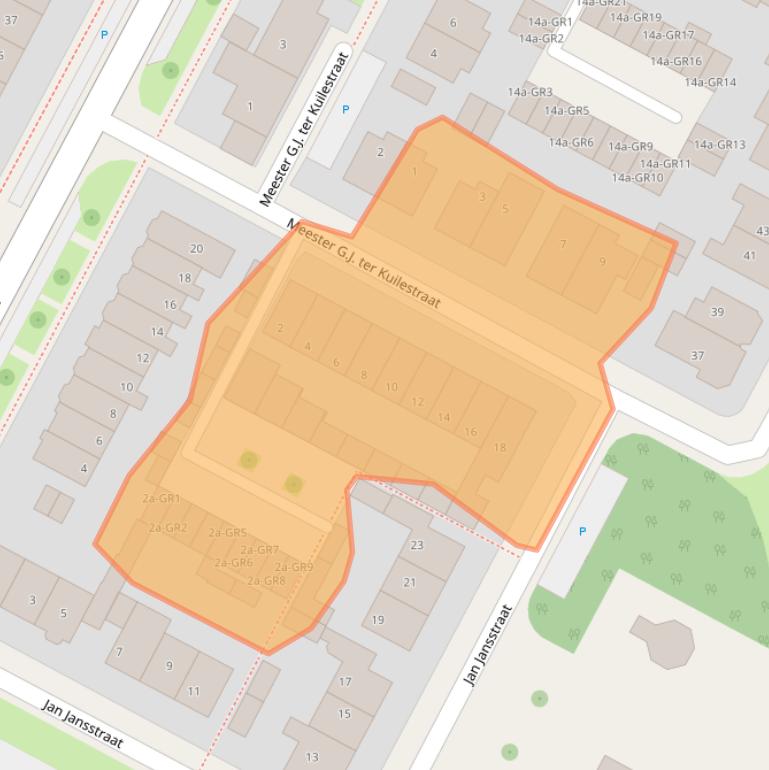 Kaart van postcodegebied 7576BC.