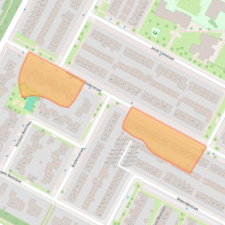 Kaart van postcodegebied 7576BW.