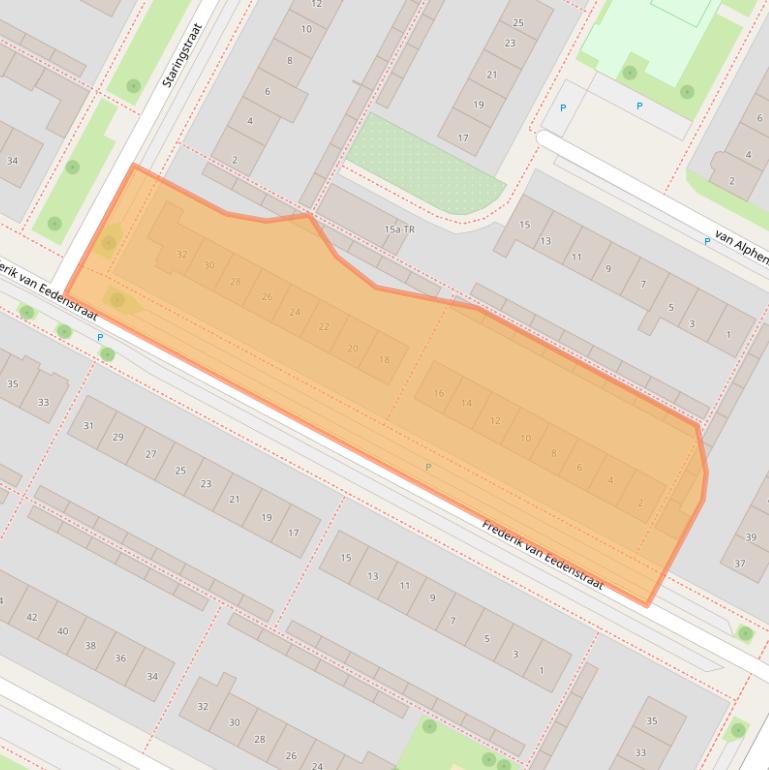 Kaart van postcodegebied 7576BX.
