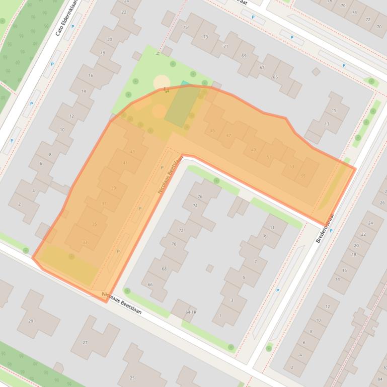 Kaart van postcodegebied 7576CK.