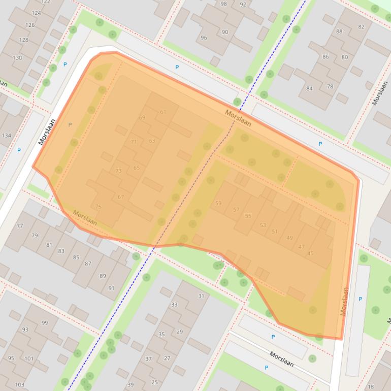 Kaart van postcodegebied 7576CS.