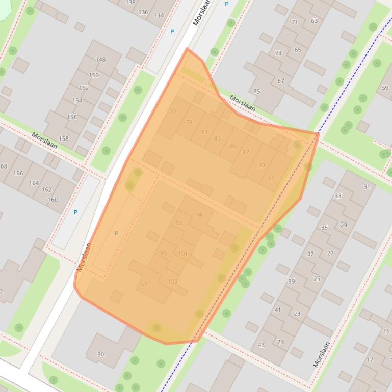 Kaart van postcodegebied 7576CT.