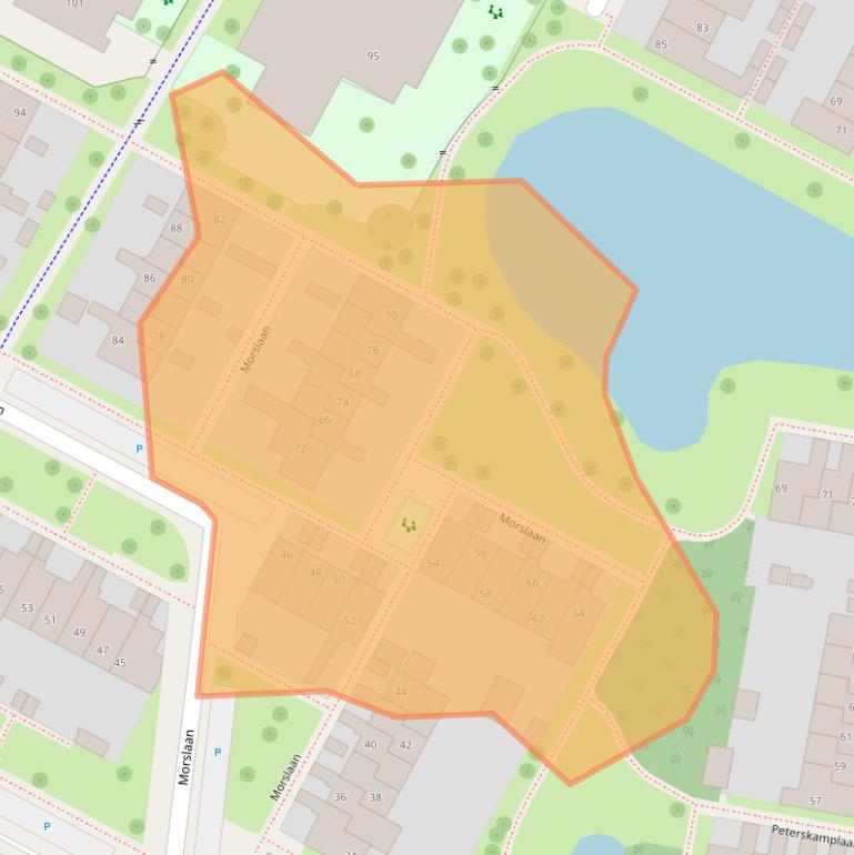 Kaart van postcodegebied 7576CW.