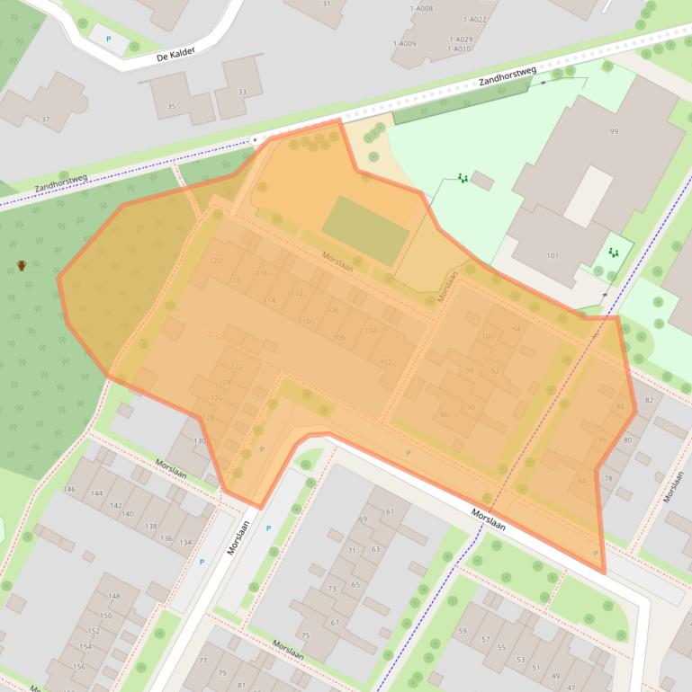 Kaart van postcodegebied 7576CX.