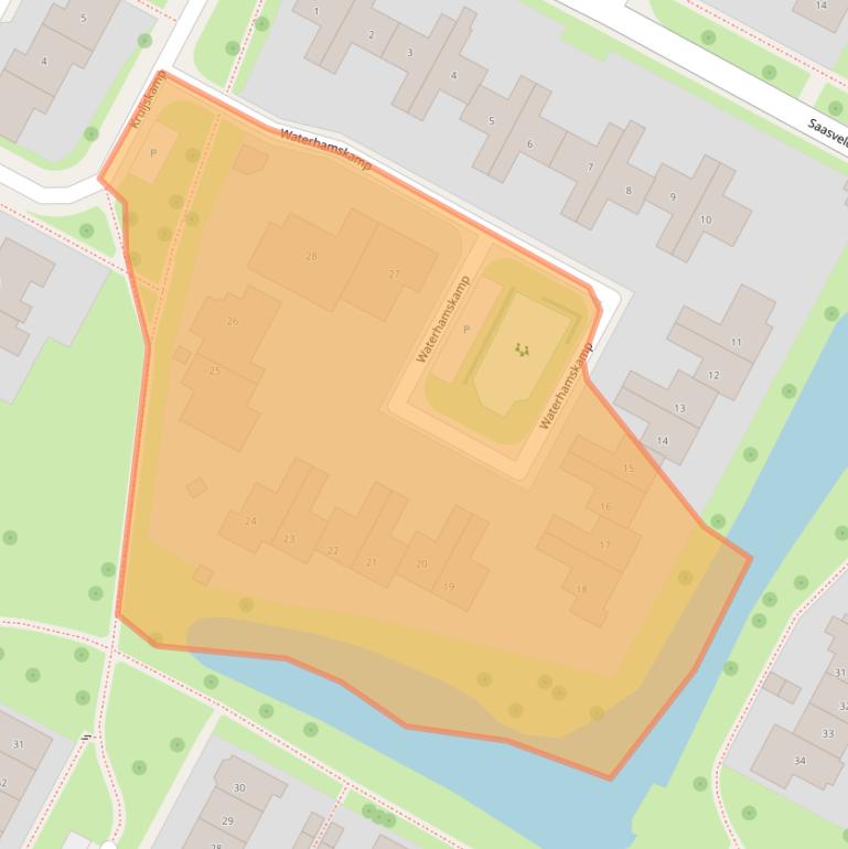 Kaart van postcodegebied 7576EM.