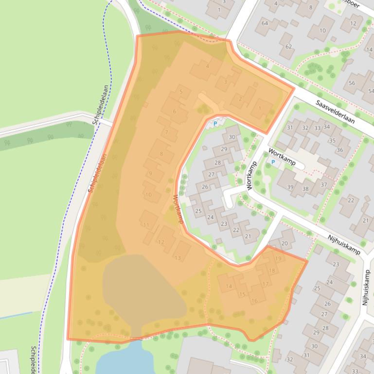 Kaart van postcodegebied 7576EX.