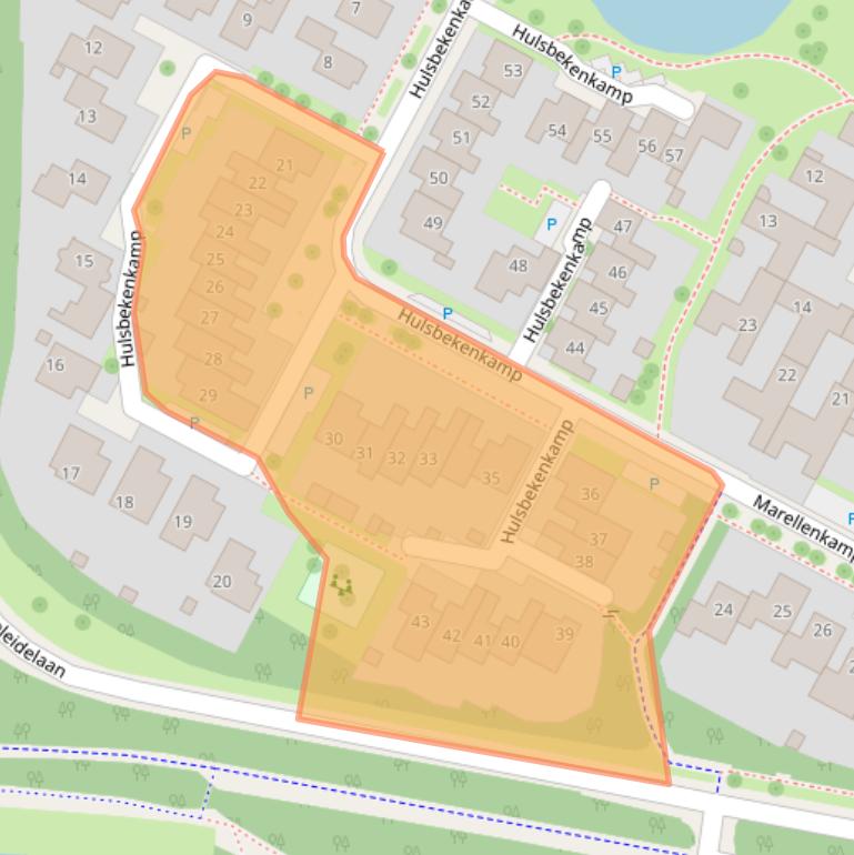 Kaart van postcodegebied 7576GB.