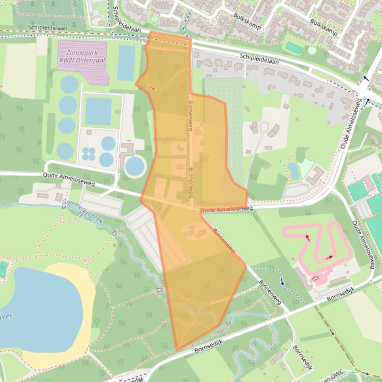 Kaart van postcodegebied 7576PD.