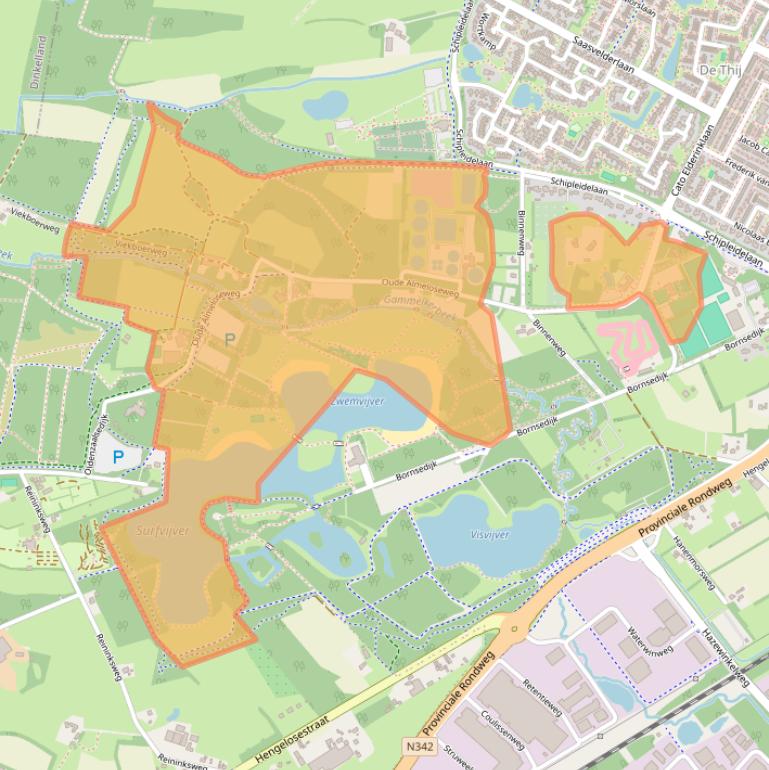 Kaart van postcodegebied 7576PE.