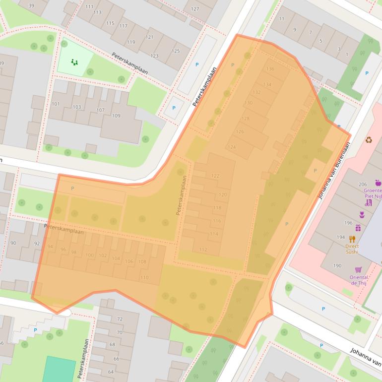 Kaart van postcodegebied 7576TH.