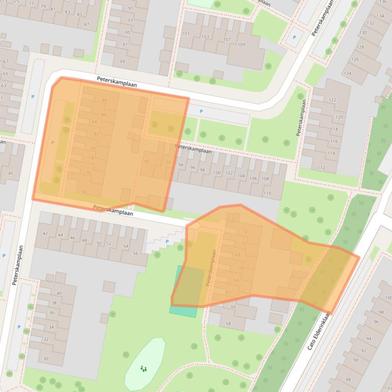 Kaart van postcodegebied 7576TJ.